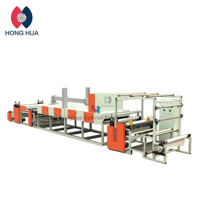 China 1600mm HongHua Stickers Adhesive Sandpaper Laminating Machine for Sandpaper Sponge EVA Fabric Flannel for sale