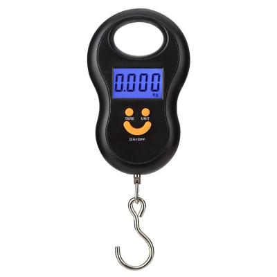 China Idyllic Portable Electronic Mini Pear Shaped Pocket Scale Handheld Torque Hook Fishing Scales 50kg Beautiful for sale