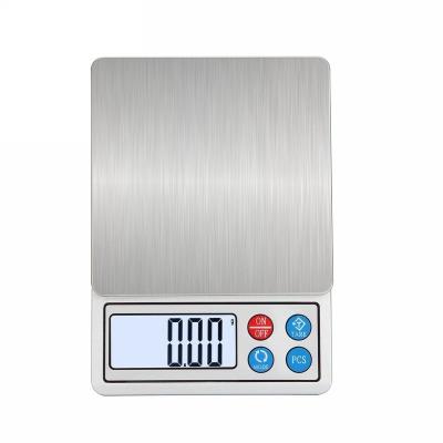 China WITH LID 3kg household kitchen flour scale 0.01g jewelry electronic small scale cover commercial for sale