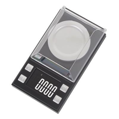 China WITH Gold Electronic Scale Household Scale Black LID Jewelry Scale Portable Pocket Lab With Accessory for sale