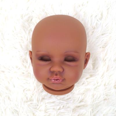 China Changeable Clothing 2021 Reborn Doll Kits New Style Custom Soft Vinyl 22 Inch Black Silicone Doll Parts for sale