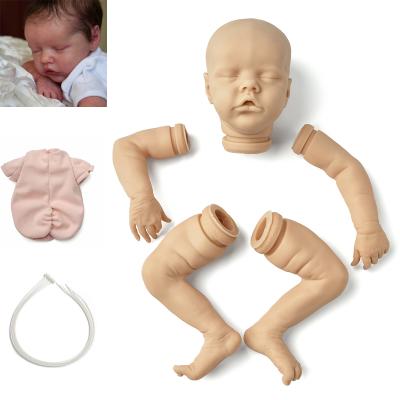 China Changeable Dress Bebe Reborn Kit 17 inches Unfinished Unpainted Reborn Baby Vinyl Kit Twin B Doll Parts DIY Blank Reborn Doll Kit for sale