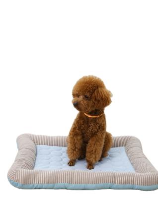 China Breathable Pet Beds And Accessories Summer Dog Mat Cooling Foldable Waterproof Dog Blankets for sale