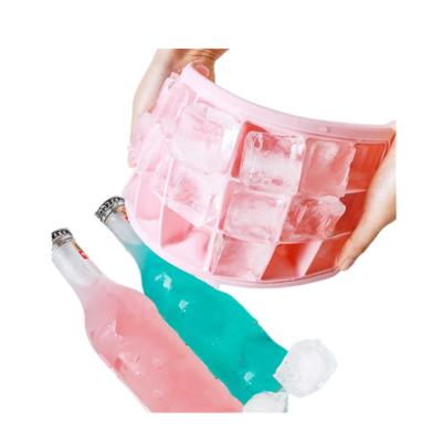 China Viable Wholesale 24 Cell Ice Cream Maker Ice Cream Machine Home Bar DIY Silicone Ice Cream Tray for sale