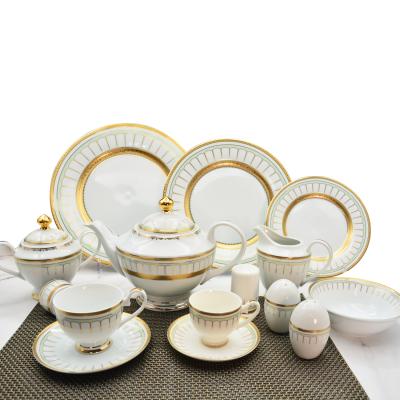 China Viable new style gold coffee set tea set luxury embossed sale Turkish tea set real best for sale