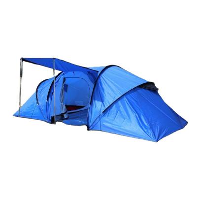 China Diagonal Tying Type - Large 4 Person Bedroom 2 Room Double Layer Outdoor Family Waterproof Camping Tent for sale