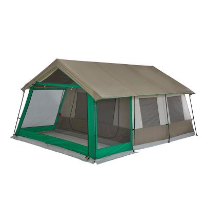 China Tube Type Tent Stake 4 Meter Season Winter Big 5*3 1 Hall And 2 Bad Rooms Automatic Camping Tent Pop Frame Glamping for sale