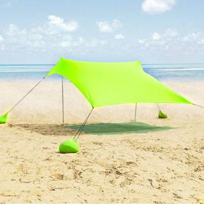 China Extended Type Aluminum Pole Shade Shelter Beach Tent Stretch Canopy Tent for sale