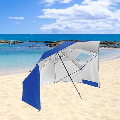 China Camouflage/Field Play Amazon Navy Blue Beach Sunshade Wholesale Umbrella Tents With Window Outdoor Beach Tent for sale