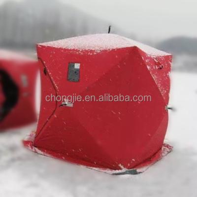 China CJANTELOPE Factory Price Wholesale Oxford Extended Type Carp Fishing Cube Ice Fishing Tent In Winter for sale