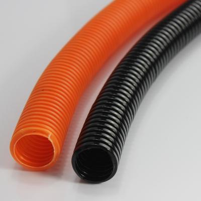 China PE/PP/PVC/PA PVC White Plastic Electrical Wire Flexible Corrugated Pipe 32mm for sale