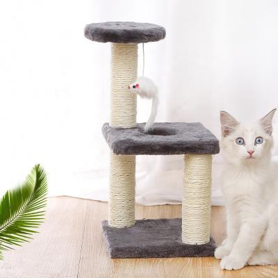 China Factory Direct Supply Sustainable Easy Assemble Safety Sisal Sustainable Cat Scratching Tree for sale