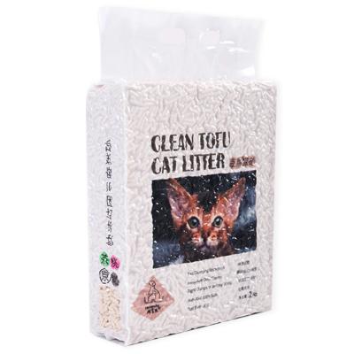 China Hot Selling Fiber Tofu Tape Strip Shape Factory Easily Stored Degradable Clean Cat Litter for sale