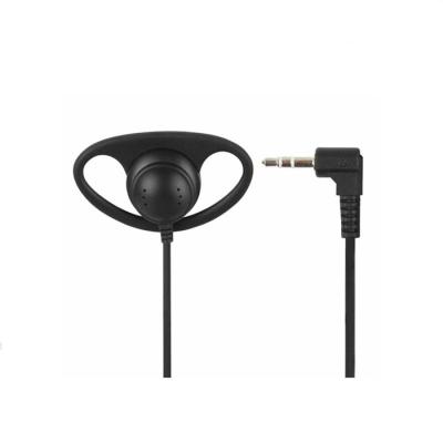 China Ear hook 3.5mm/35mm one side single side cable earhook headset headphone/D shape earhook tour guide system earphone for sale