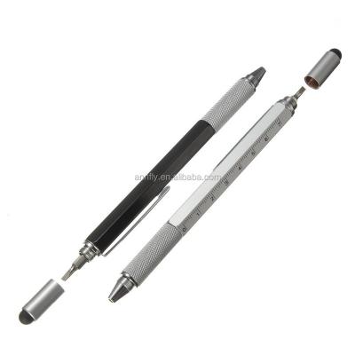 China Tool Promotional Multifunctional Pen Technology Pen High Quality New Design 5 in 1 Metal Multifunctional Ball Pen for sale