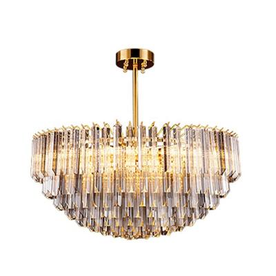 China Custom Modern Home Smoky Light/New Crystal Ceiling Pendants Lighting Store/Hotel Chandelier 2020 For Home Decorative Lamp for sale