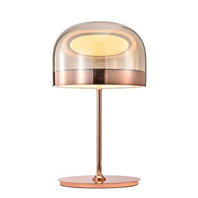 China 2020 contemporary creative nodic copper table lamp hotel application LED bedroom metal light for sale