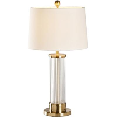 China Contemporary Modern Home Decorative Antique Gold Hotel Metal Base Energy Saving Table Lamp E27 for sale