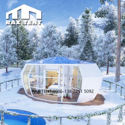 China 100% Waterproof and Snowload Factory Price Luxury Glamping Hotel Tent for Dome House Tent 100% Wind Load and Snow Load 20 Years Life Span for sale