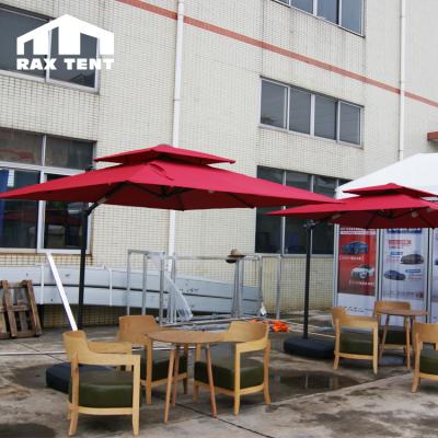 China Folding plastic umbrella tent for cafe and restaurant table for sale