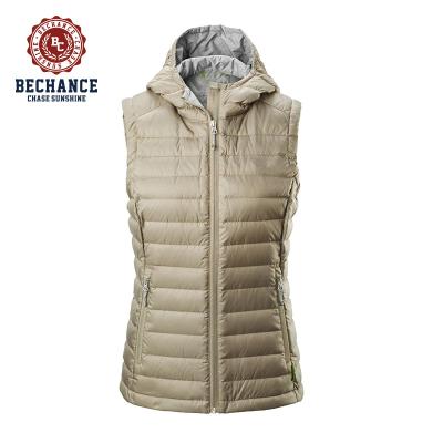 China Sustainable Padded Sleeveless Down Vest Women Apparel Fashion For Winter And Autumn for sale