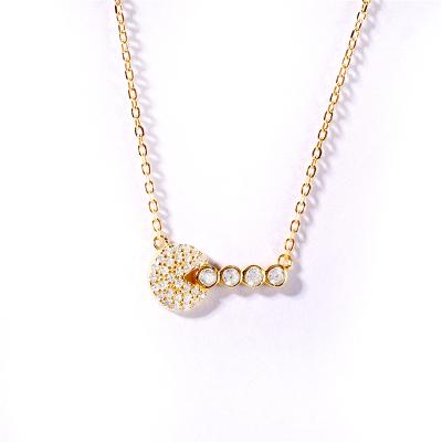 China 2020 new FASHIONABLE Gold Diamond Clavicle Necklace Jewelry of s925 Sterling Silver Snake 18K for sale