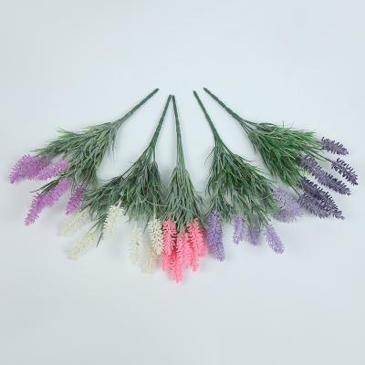 China High Simulation Selling Realistic Indoor Decoration Fake Lavender Plastic Artificial Plants for sale