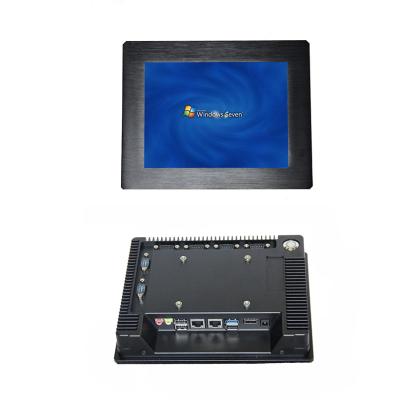 China 8 Inch Recessed Industrial PC Industri Resistive Touch Screen PC J1900-Wthb W10 Industrial Computer 8 Inch 4:3 Color Industrial Screen for sale