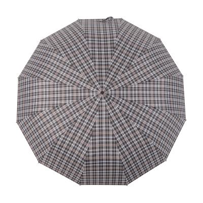 China All In 1 23inch 12K Automatic Folding Umbrella Grid Pongee Cloth Umbrella Guangdong Manufacturer for sale