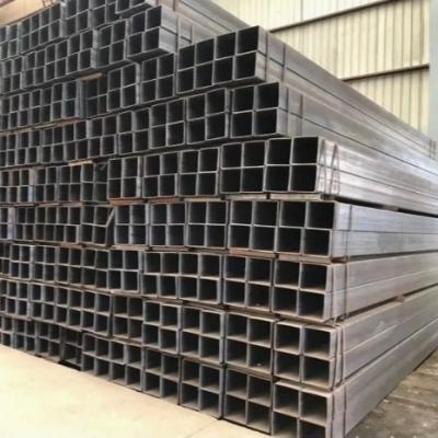 China S235jr S275jr 355jr Black Mild Steel Rectangular Steel Pipe For Building for sale