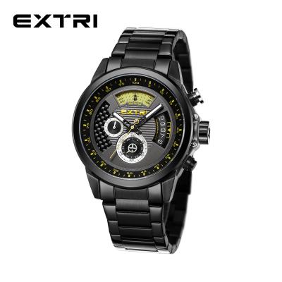 China Original Solid Popular Online Men Wristwatch Dropshiping Stainless Steel Band Chronograph Extri Design Luxury Quality for sale