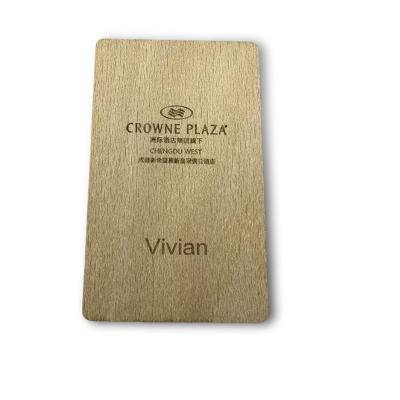 China Compostable Wooden Custom NFC Business Cards Waterproof High Durability for sale