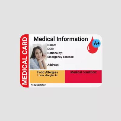 China Thickness 0.76mm Custom Plastic Id Cards For Healthcare Business Meeting for sale