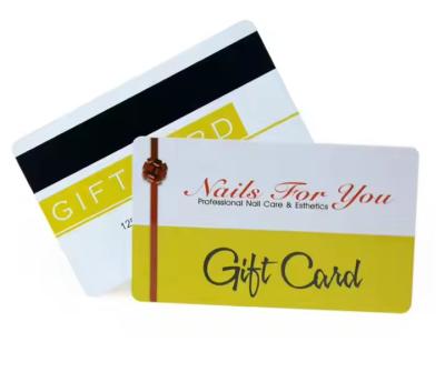 China Plastic Gift Cards With Magnetic Stripe Plastic Customer Loyalty Cards Rectangular for sale