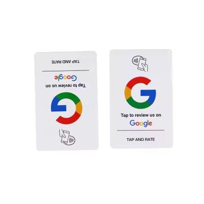 Cina ISO 14443A Protocollo NFC Google Review Card Programmabile NTAG 215 NTAG 216 in vendita