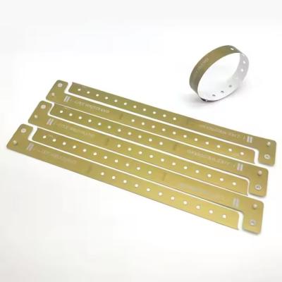 China 100% Waterproof RFID Bracelets Passive PVC Disposable RFID Wristband for sale