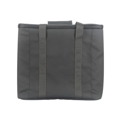 China 600D Large Capacity PU Insulation Bag Black Material Outdoor PVC Bonded Waterproof Cold Storage Bag Fresh-keeping Box for sale