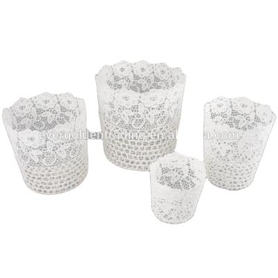 China Hot Products Handmade 100% Polyester Fiber Stocked Crochet Storage Basket Products for sale