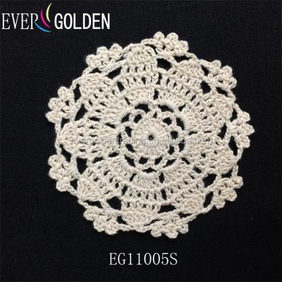 China Viable Custom Hot Sale Crochet Doily Cotton Crochet Coasters Cotton Crochet Lace Handmade Place Mat EG11005S 10CM for sale