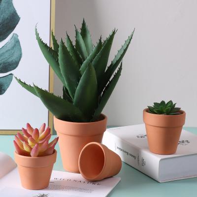 China Modern Red Cactus Planter Terracotta Nursery Succulent Flower Pots for sale