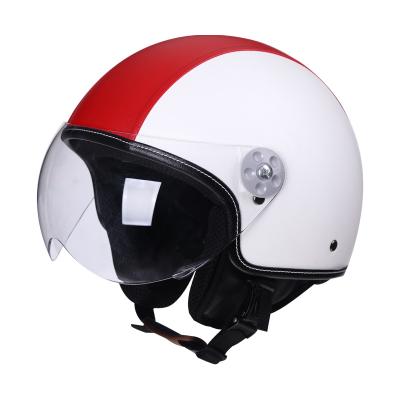 China ABS Motorcycle Helmets Open Face With Lens Cover Half Helmet Helmet Moto Helmet for sale