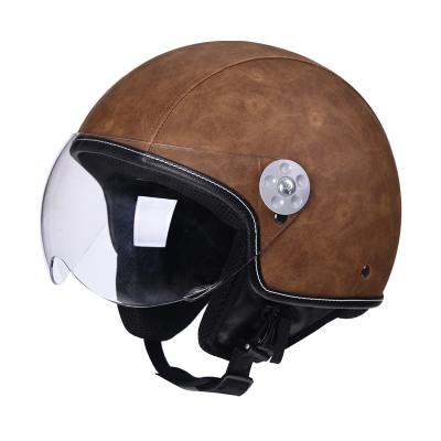 China Vintage Hares Motorcycle Helmet Safety ABS Half Motorcycle Style German Helmet Custom Made High Quality Good Sale for sale