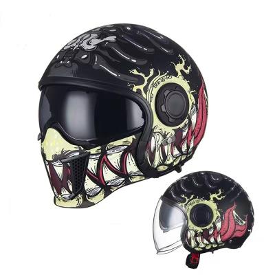 China High Quality Comfortable ABS Helmet Full Shell For Adult Anti-collision Motorcycle Helmet/Half Face Fashion Cool Design for sale