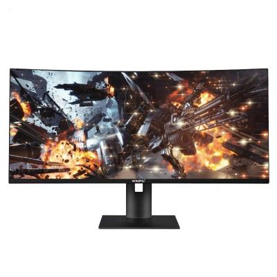 China Curved IPS Monitor 34 Inch 21:9 UHD 4K HDR Frameless Monitor 75Hz 100Hz 144Hz LCD Monitor For Computer for sale