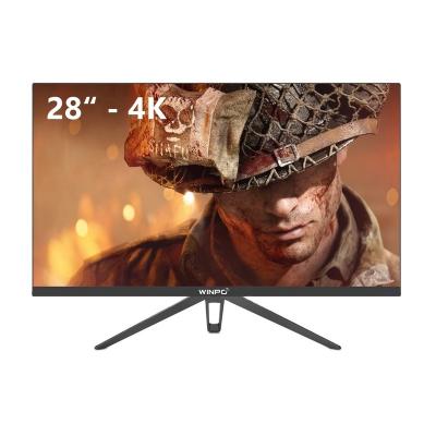 China Loudspeaker lcd monitors 4k 28 inch PC screen 4k monitor UHD 60Hz 75Hz 4K IPS 144hz monitor for laptop 65W charging for sale