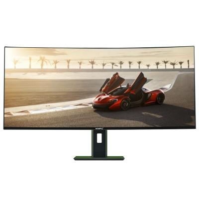 China Curved IPS Monitor 37.5 Inch 21:9 UHD 4K 75Hz 144Hz Frameless LCD Monitor For Computer for sale