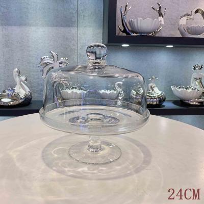 China Wholesale Custom FAVOR Round Cake Dome Glass Dome Cover Viable With Stand for sale