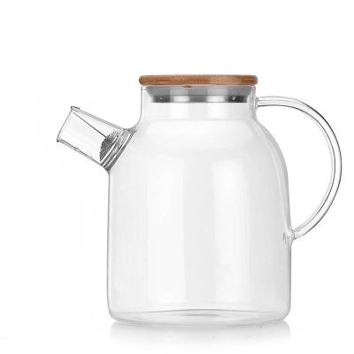 China Viable New Products Convenient Storage Glass Jug Glass Kettle Heat Resistant Kettle for sale