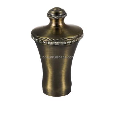 China Zinc Alloy Metal Curtain Rod Finials For Metal Curtain Pole for sale