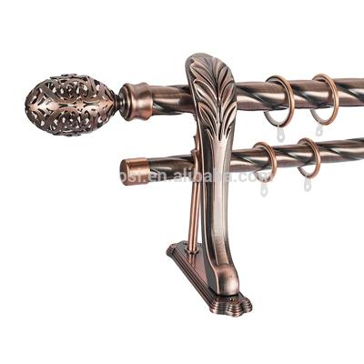 China Popular high quality double curtain rod shower curtain rod finials for sale